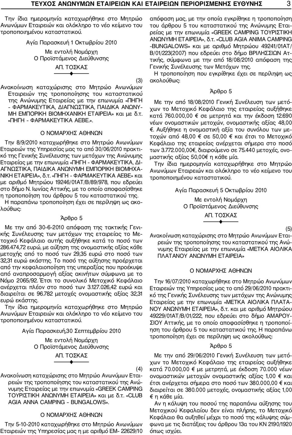 και με δ.τ. «ΠΗΓΗ ΦΑΡΜΑΚΕΥΤΙΚΑ ΑΕΒΕ.».