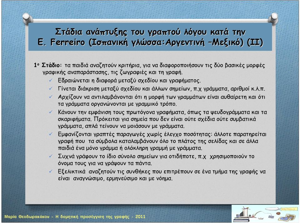 Εδραιώνεται η διαφορά μεταξύ σχεδίου και γραφήματος. Γίνεται διάκριση μεταξύ σχεδίου και άλλων σημείων, π.