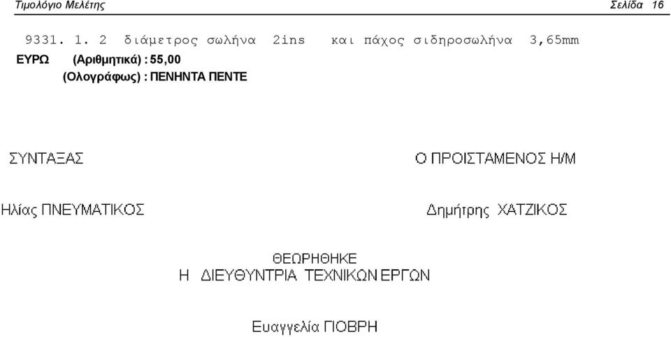 2 διάμετρος σωλήνα 2ins και πάχος