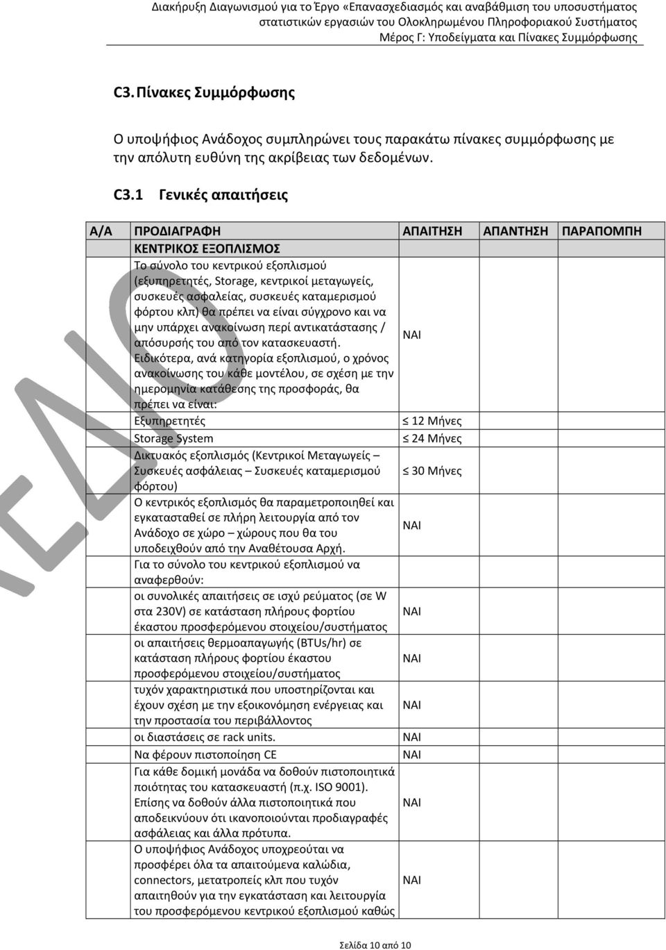 σύγχρονο και να μην υπάρχει ανακοίνωση περί αντικατάστασης / απόσυρσής του από τον κατασκευαστή.