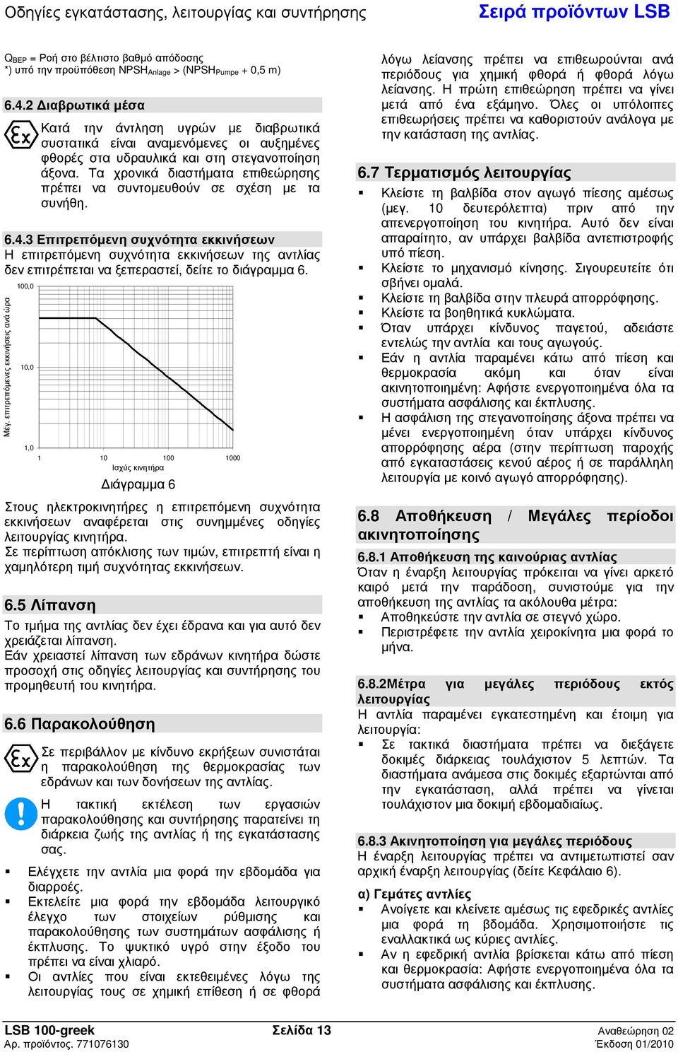 Τα χρονικά διαστήατα επιθεώρησης πρέπει να συντοευθούν σε σχέση ε τα συνήθη. 6.4.