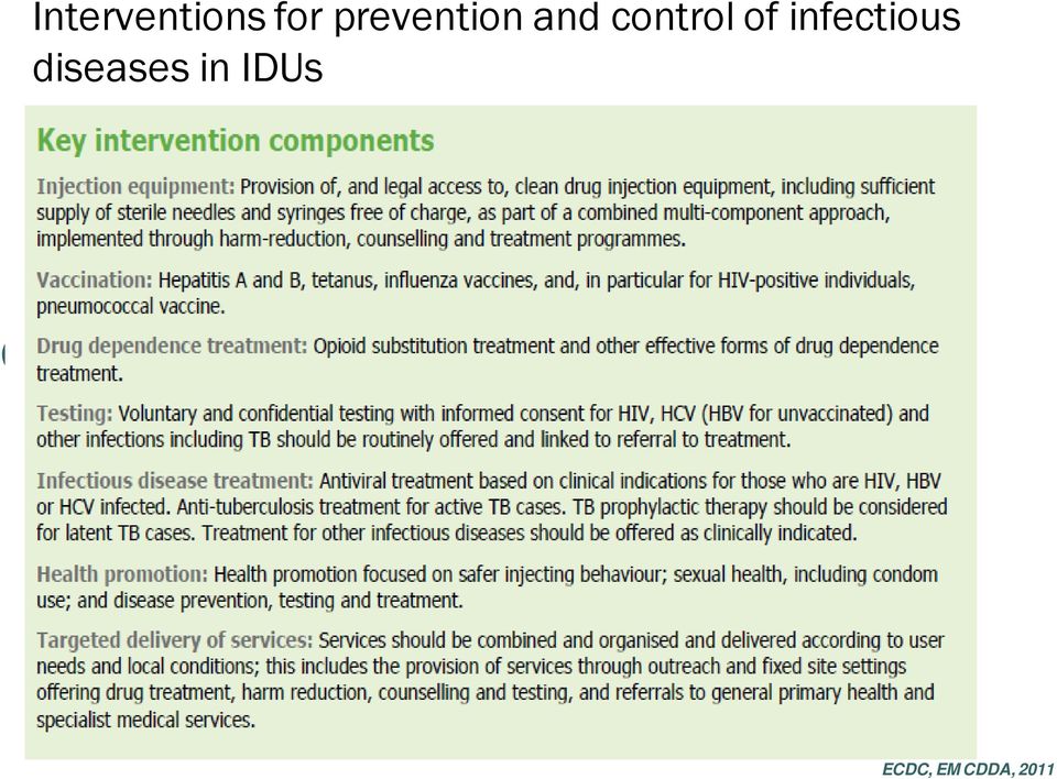 of infectious diseases