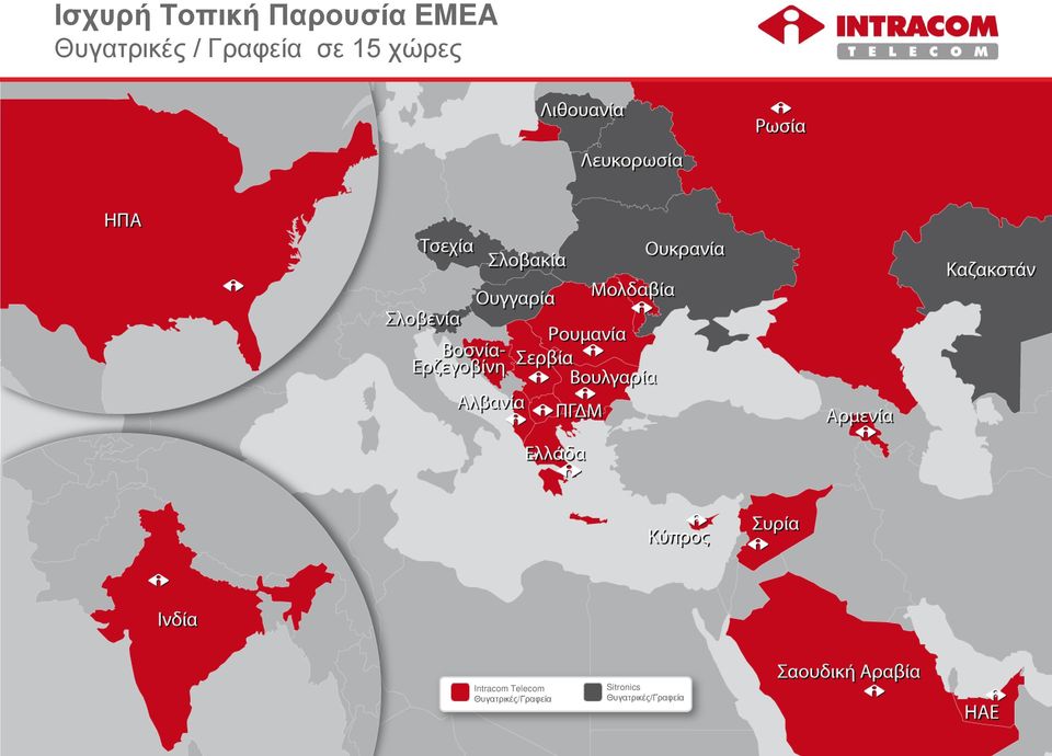 χώρες Intracom Telecom