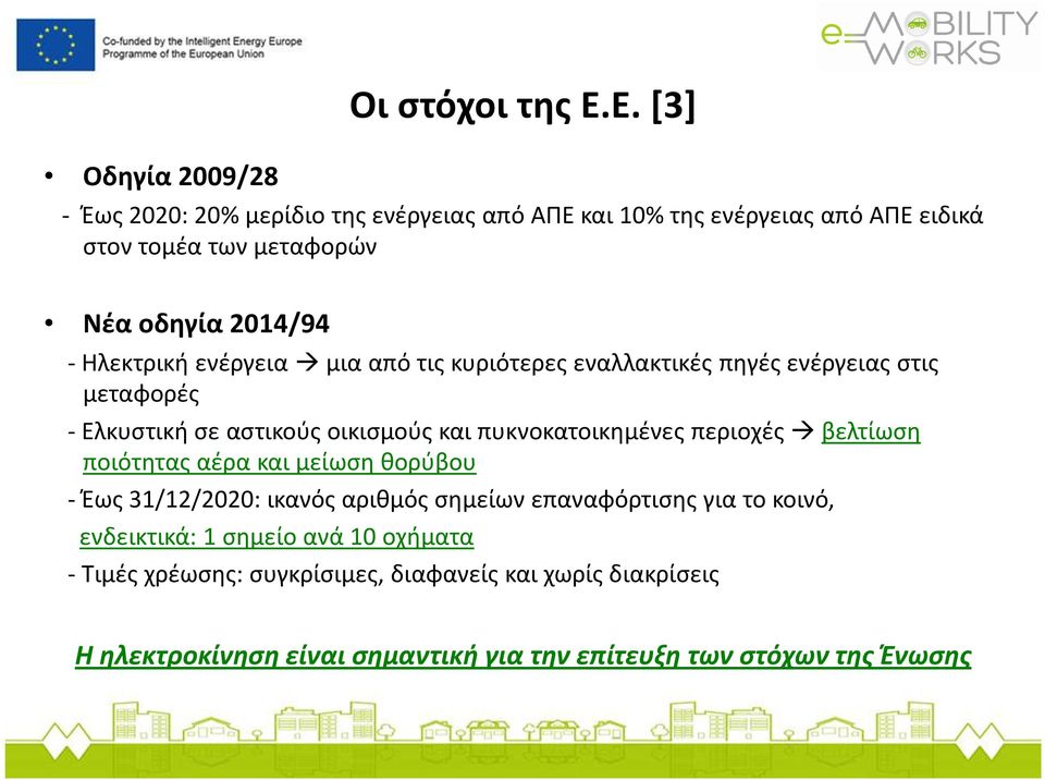 ενέργεια μια από τις κυριότερες εναλλακτικές πηγές ενέργειας στις μεταφορές -Ελκυστική σε αστικούς οικισμούς και πυκνοκατοικημένες περιοχές βελτίωση