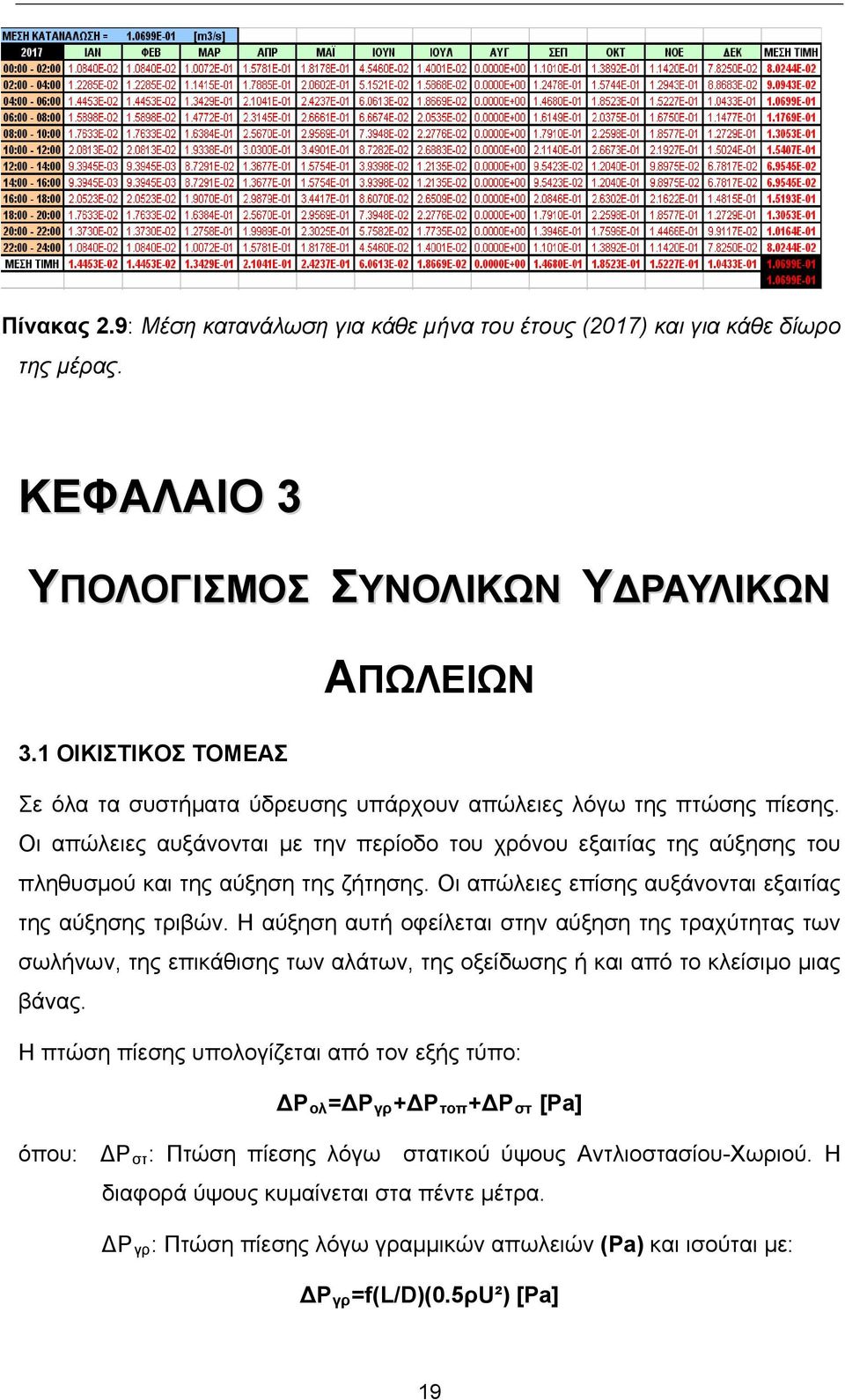 Οι απώλειες αυξάνονται με την περίοδο του χρόνου εξαιτίας της αύξησης του πληθυσμού και της αύξηση της ζήτησης. Οι απώλειες επίσης αυξάνονται εξαιτίας της αύξησης τριβών.