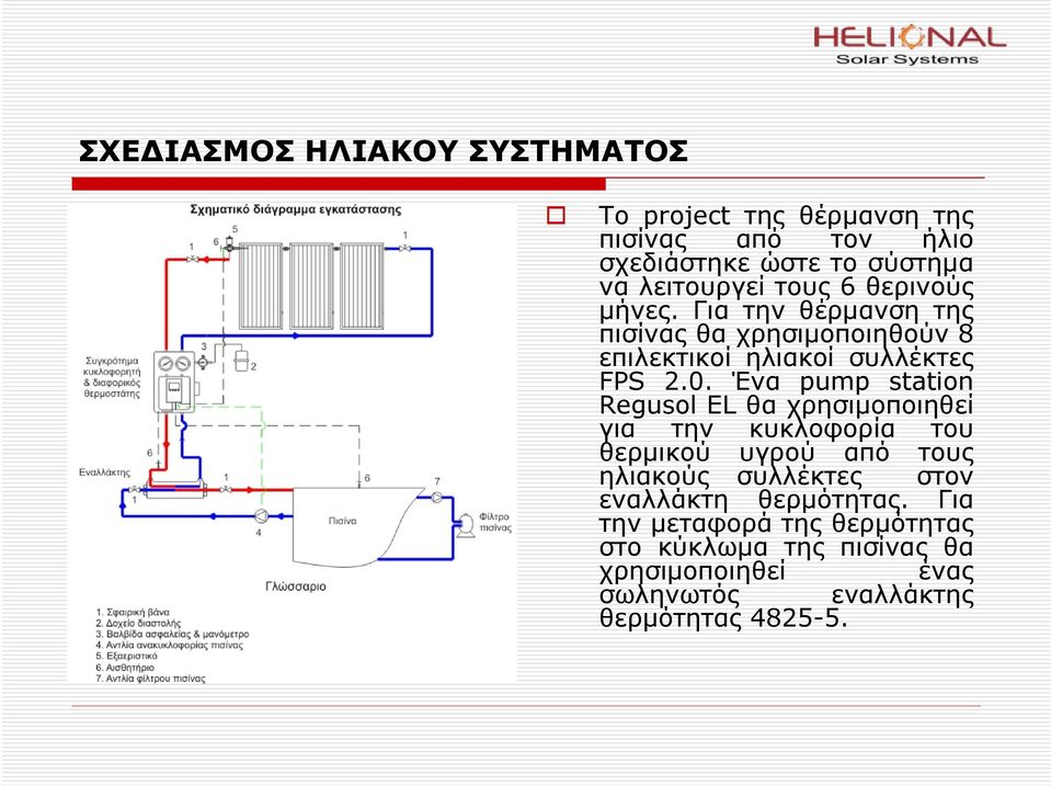 Ένα pump station Regusol EL θα χρησιμοποιηθεί για την κυκλοφορία του θερμικού υγρού από τους ηλιακούς συλλέκτες στον