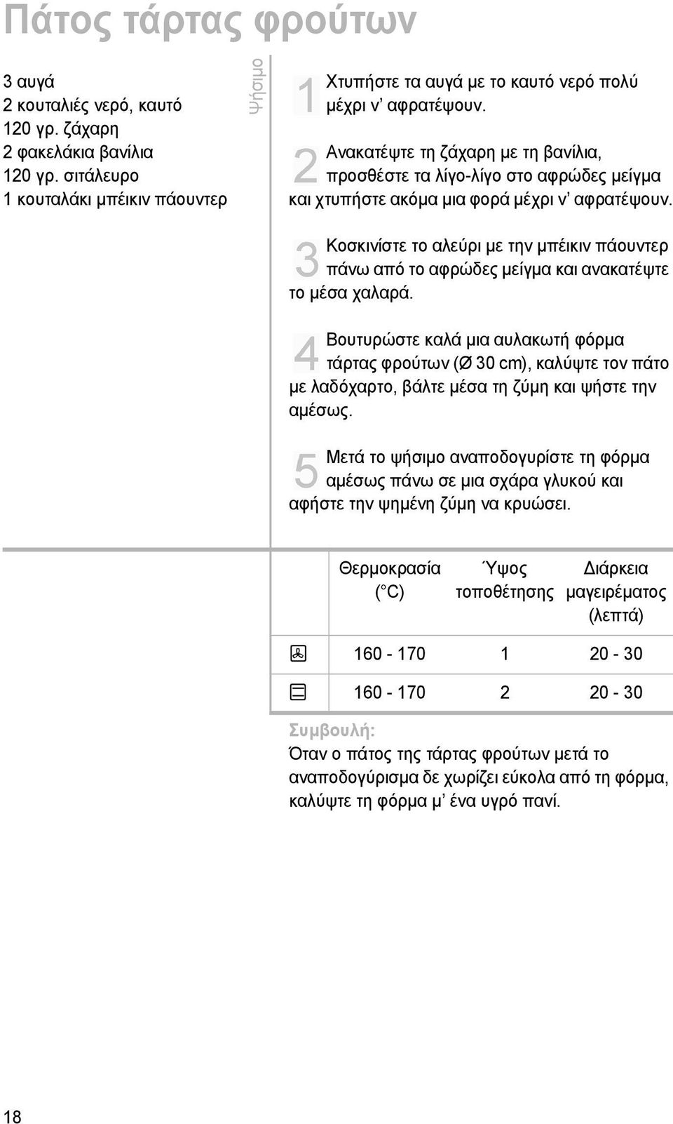 Κοσκινίστε το αλεύρι με την μπέικιν πάουντερ πάνω από το αφρώδες μείγμα και ανακατέψτε το μέσα χαλαρά.