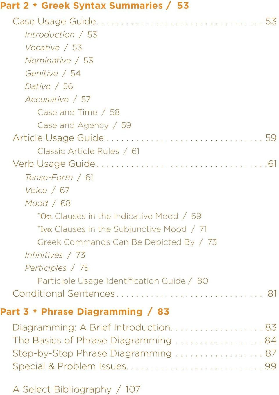 ...............................59 Classic Article Rules / 61 Verb Usage Guide.