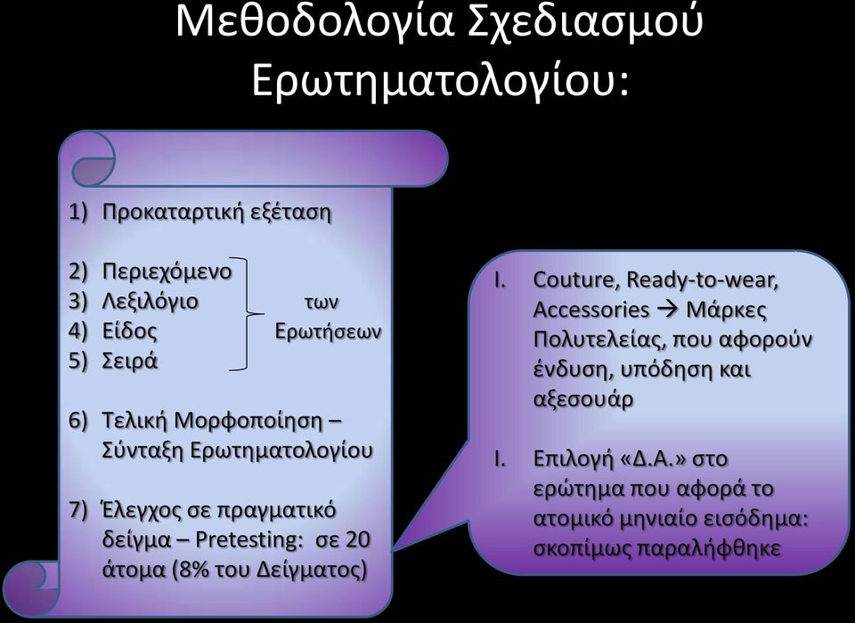 σε 20 άτομα (8% του Δείγματος) I.