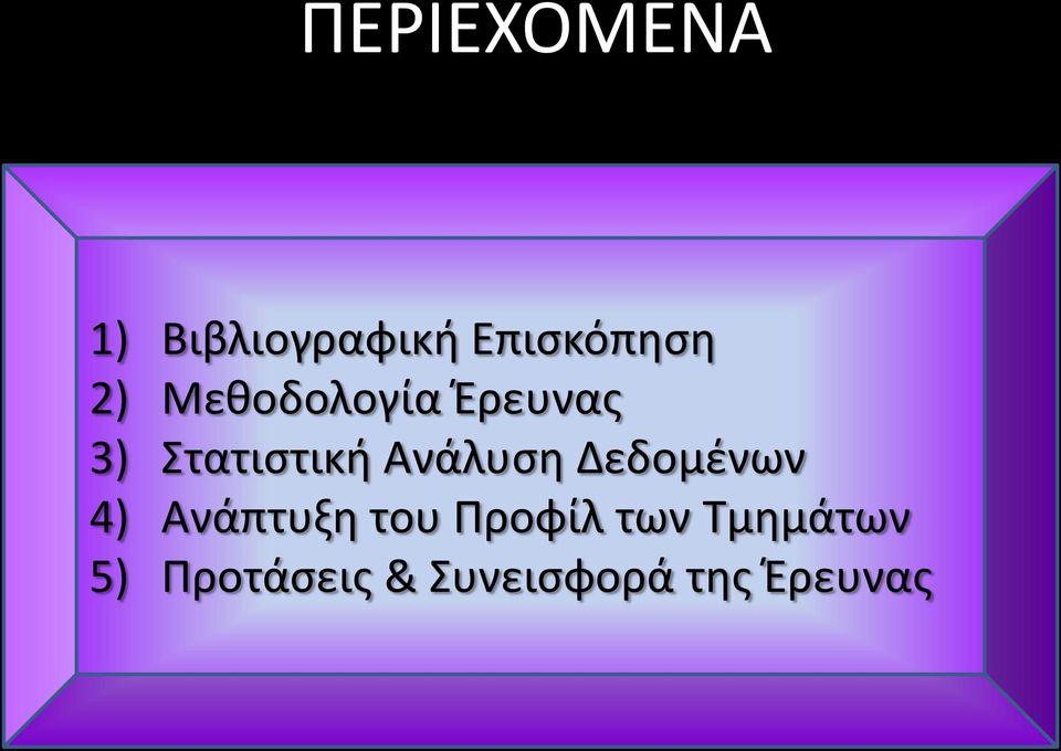 Ανάλυση Δεδομένων 4) Ανάπτυξη του Προφίλ