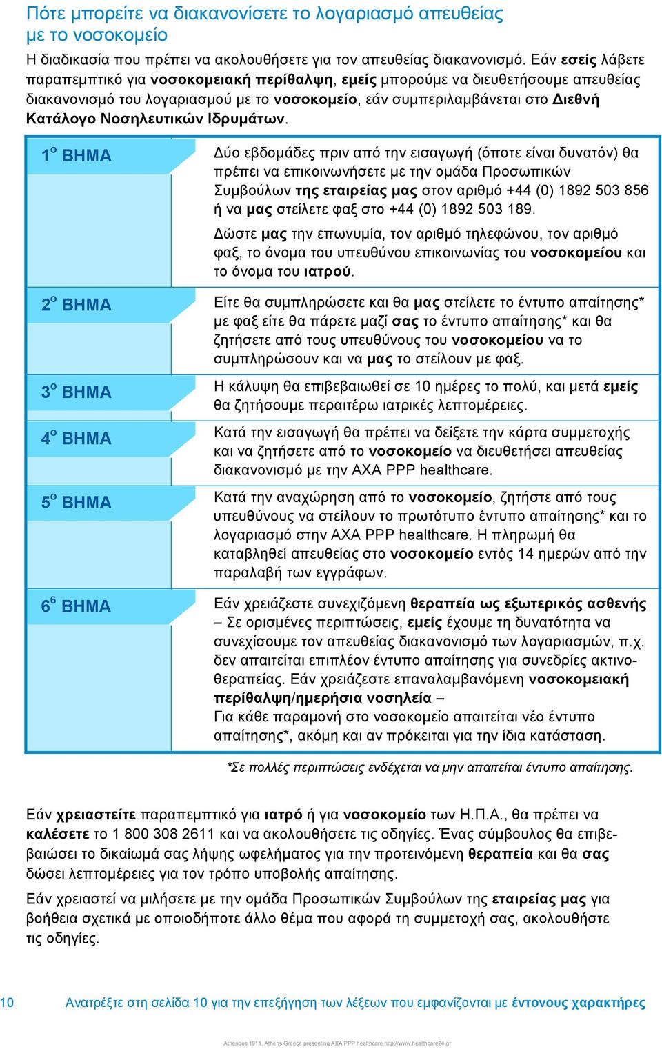 Νοσηλευτικών Ιδρυµάτων.