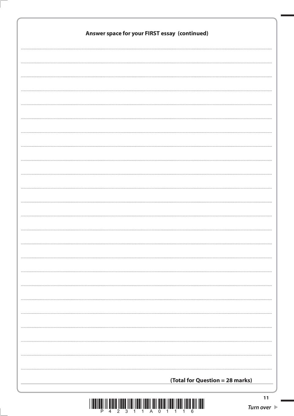 (Total for Question = 28