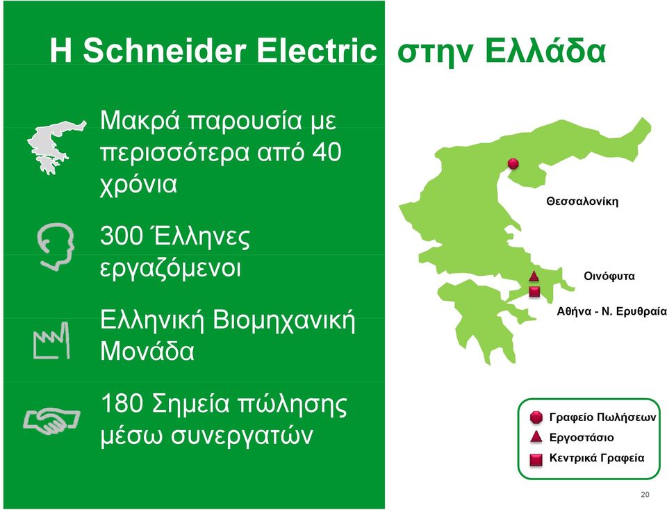 Μονάδα 180 Σημεία πώλησης μέσω συνεργατών Θεσσαλονίκη Οινόφυτα