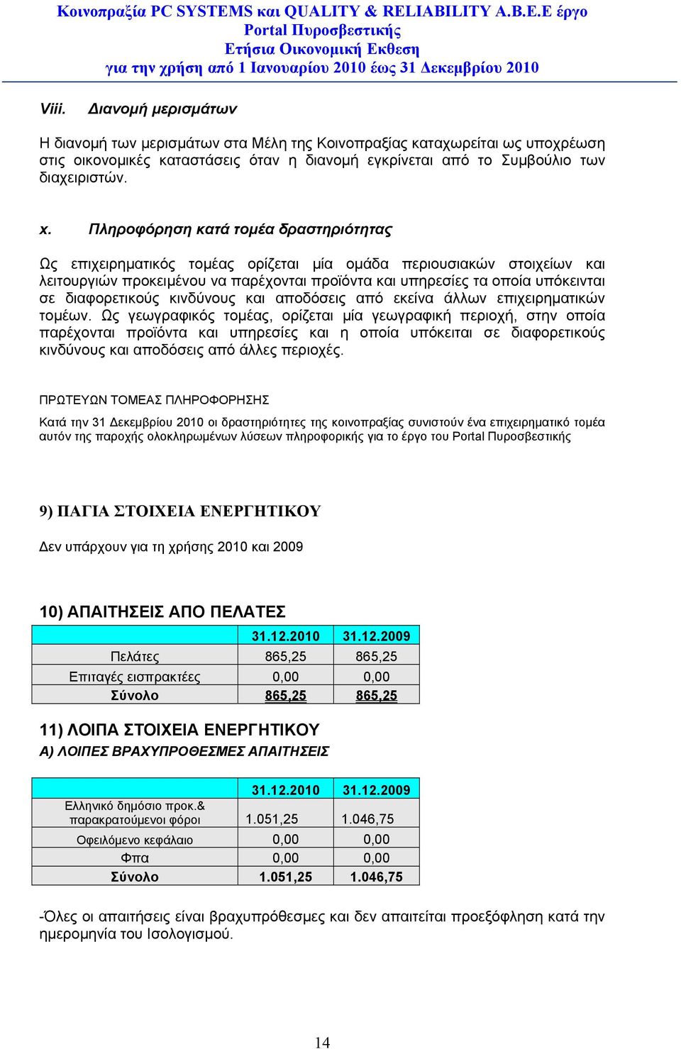 διαφορετικούς κινδύνους και αποδόσεις από εκείνα άλλων επιχειρηματικών τομέων.