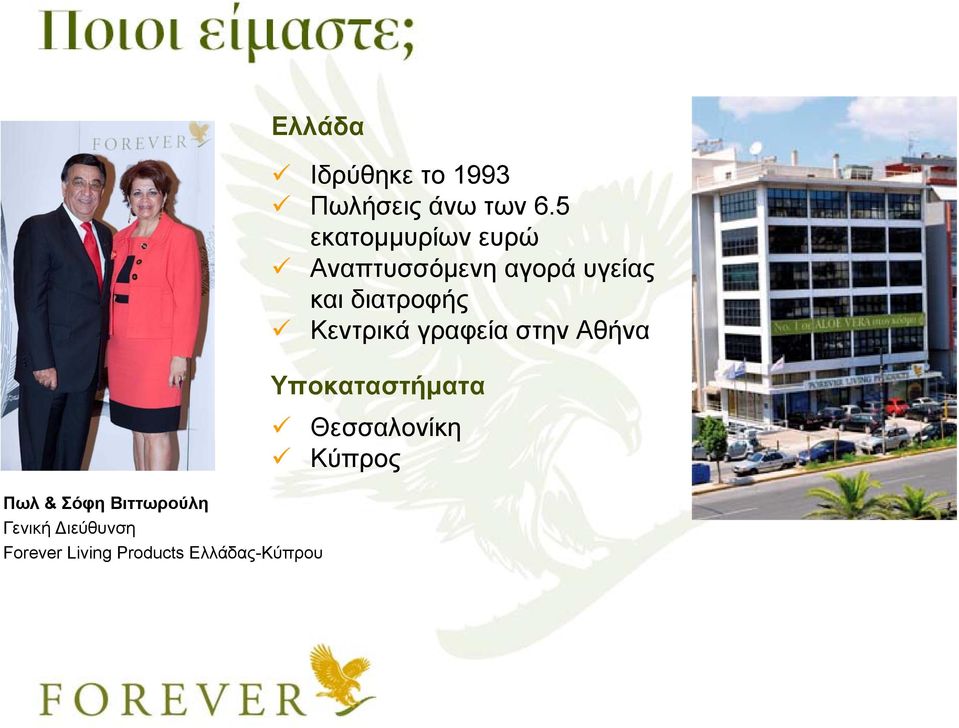 5 εκατομμυρίων ευρώ Αναπτυσσόμενη αγορά υγείας και διατροφής
