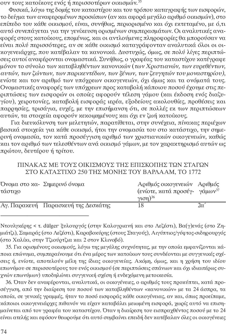 συνήθως, περιορισμένο και όχι εκτεταμένο, με ό,τι αυτό συνεπάγεται για την γενίκευση ορισμένων συμπερασμάτων.