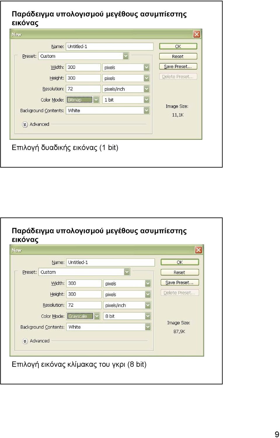 εικόνας Επιλογή εικόνας κλίµακας του γκρι (8