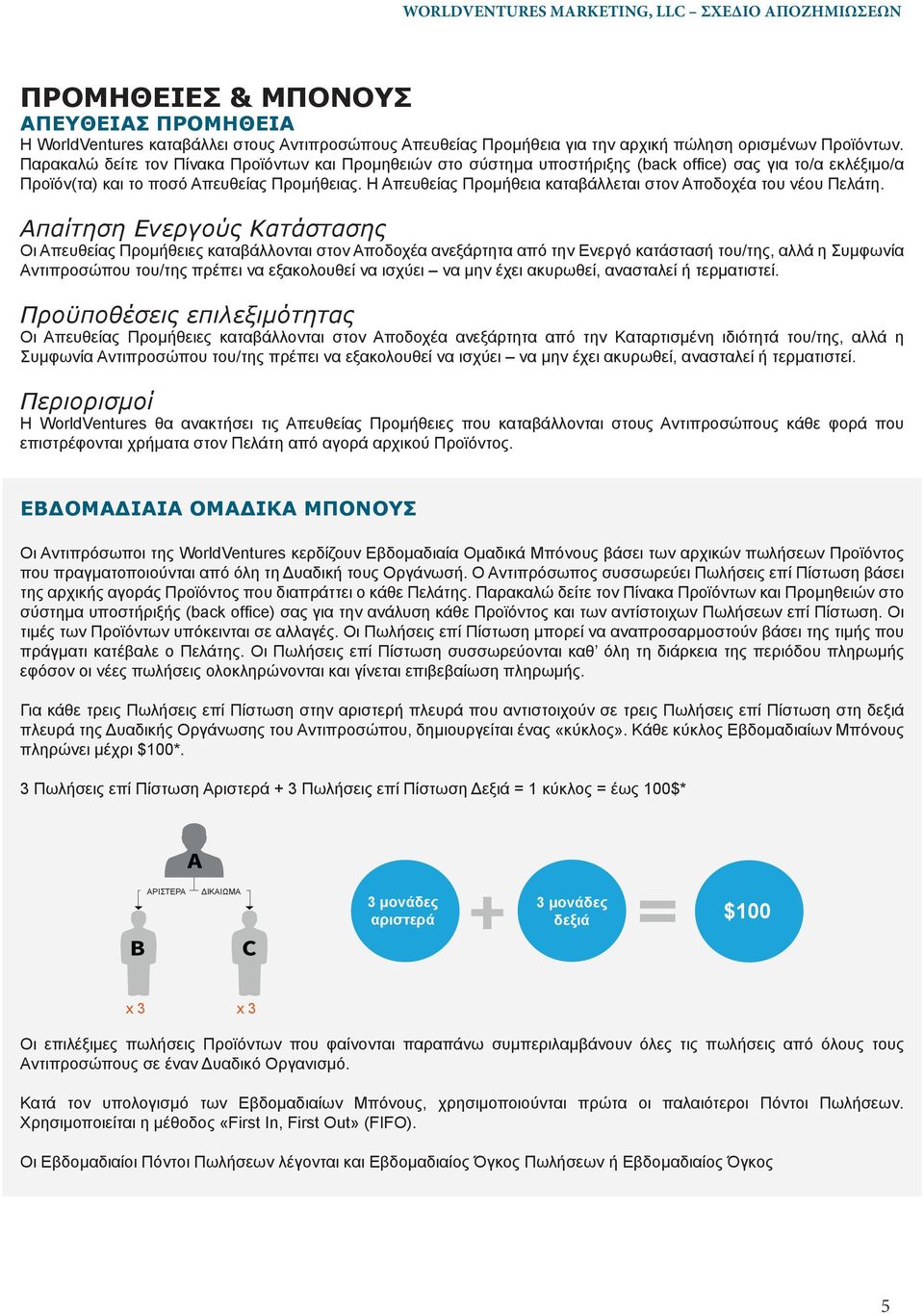 Η Απευθείας Προμήθεια καταβάλλεται στον Αποδοχέα του νέου Πελάτη.