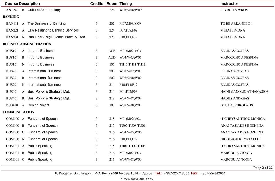 to Business 3 AUD W04;W05;W06 MAROUCHOU DESPINA BUS101 N Intro.