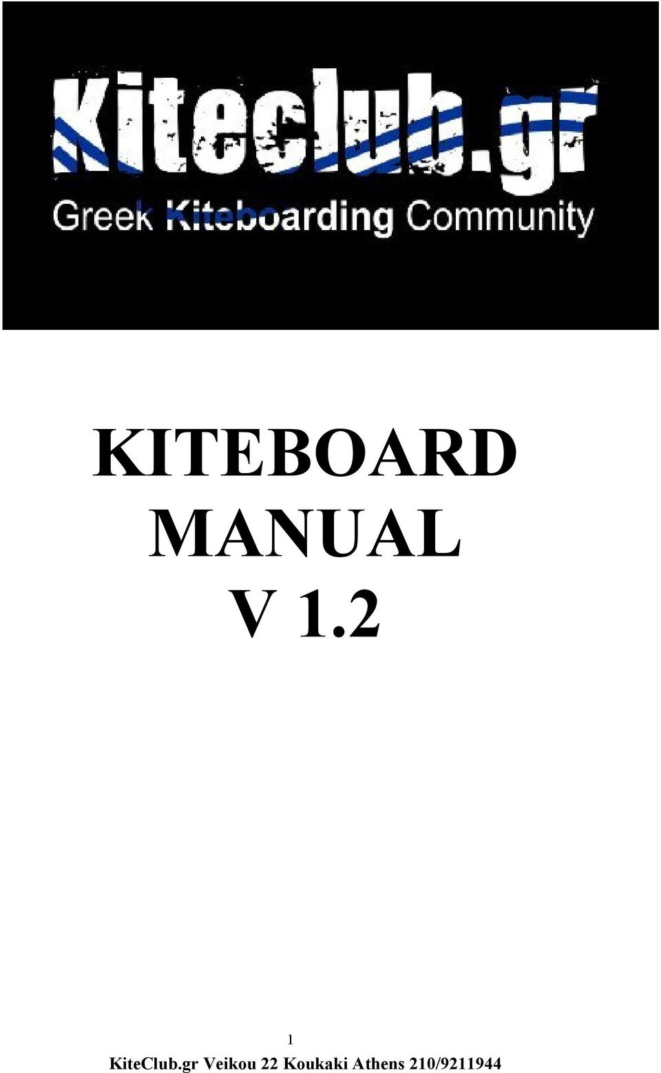KITEBOARD MANUAL V PDF Free Download