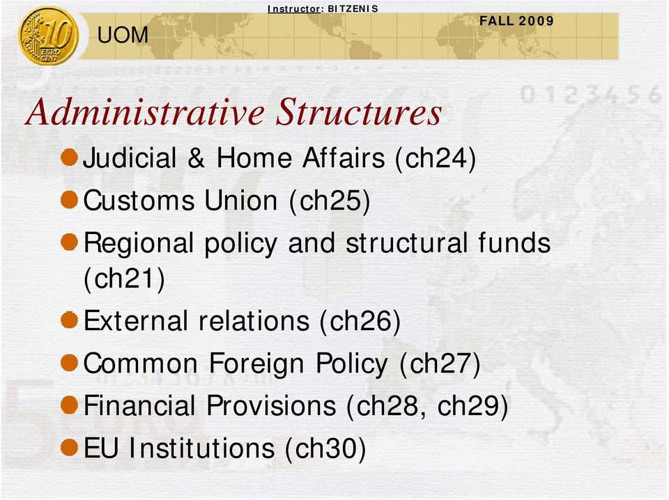 (ch21) External relations (ch26) Common Foreign Policy