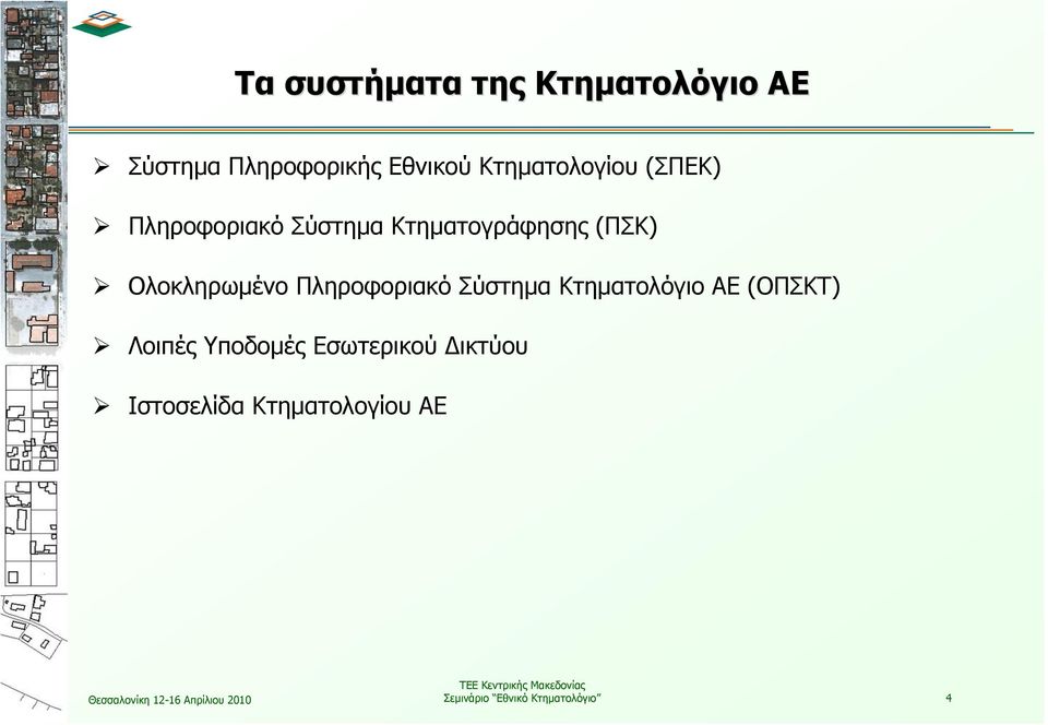 Ολοκληρωμένο Πληροφοριακό Σύστημα Κτηματολόγιο ΑΕ (ΟΠΣΚΤ) Λοιπές