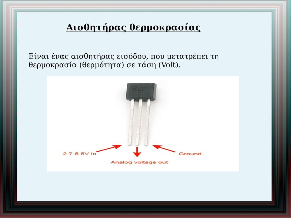 εισόδου, που μετατρέπει τη