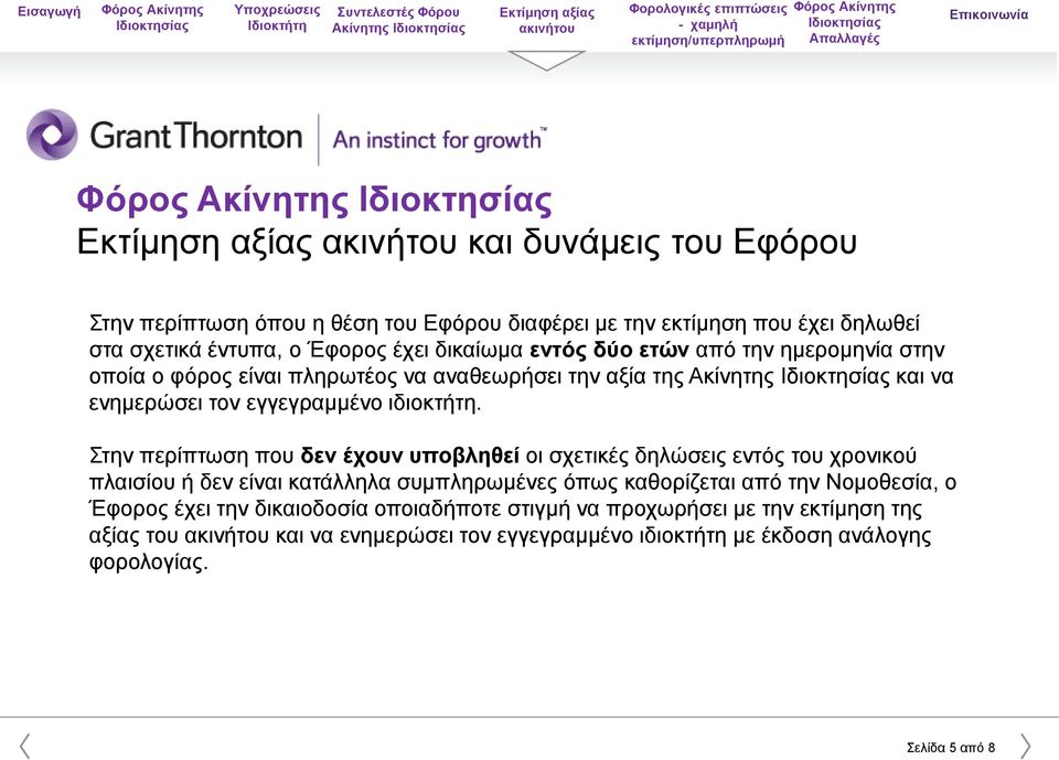 Στην περίπτωση που δεν έχουν υποβληθεί οι σχετικές δηλώσεις εντός του χρονικού πλαισίου ή δεν είναι κατάλληλα συμπληρωμένες όπως καθορίζεται από την Νομοθεσία, ο