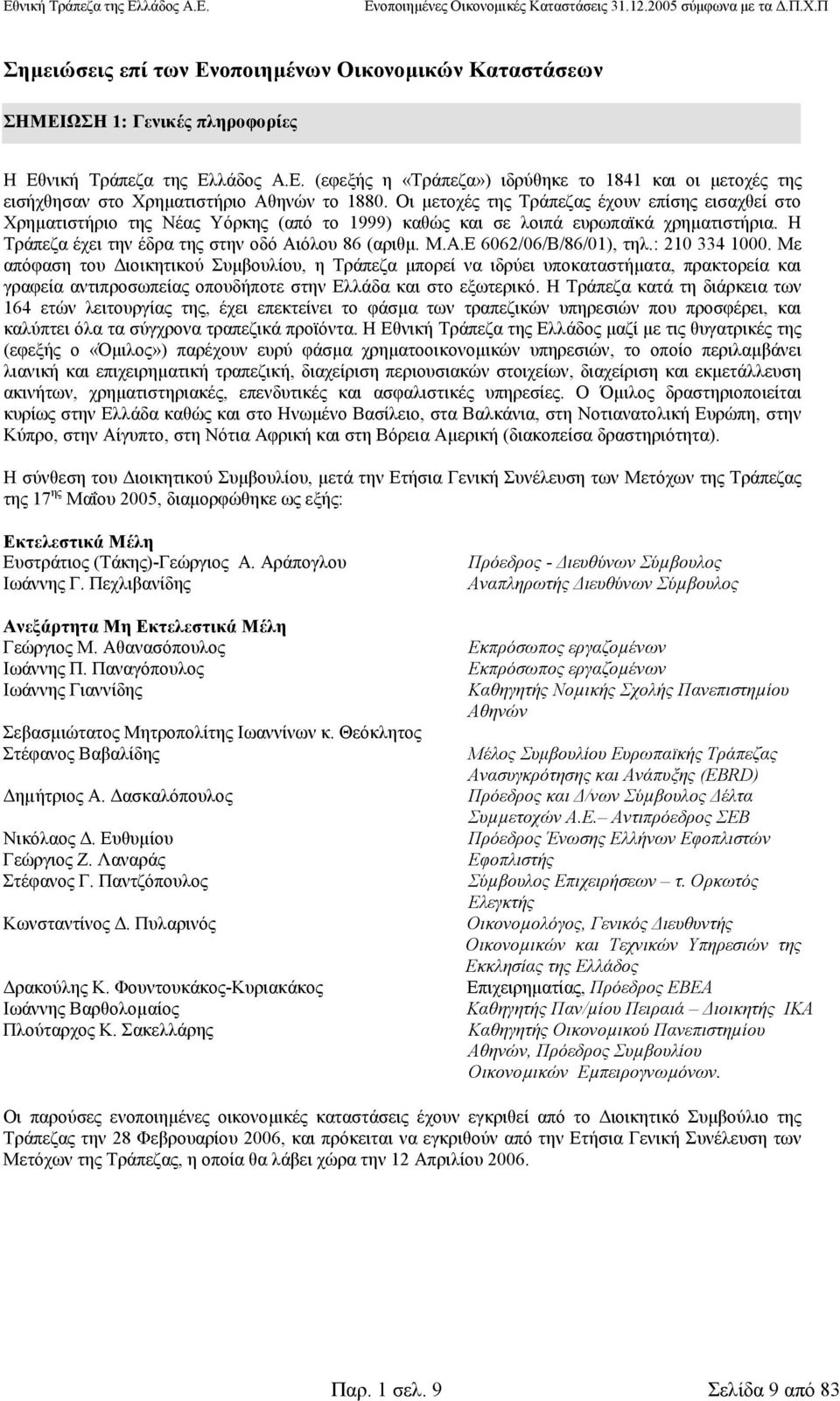 όλου 86 (αριθµ. Μ.Α.Ε 6062/06/Β/86/01), τηλ.: 210 334 1000.