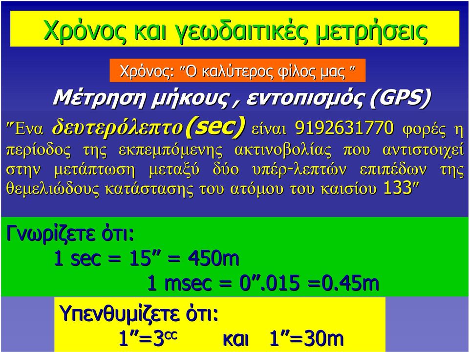 αντιστοιχεί στην μετάπτωση μεταξύ δύο υπέρ-λεπτών επιπέδων της θεμελιώδους κατάστασης του ατόμου