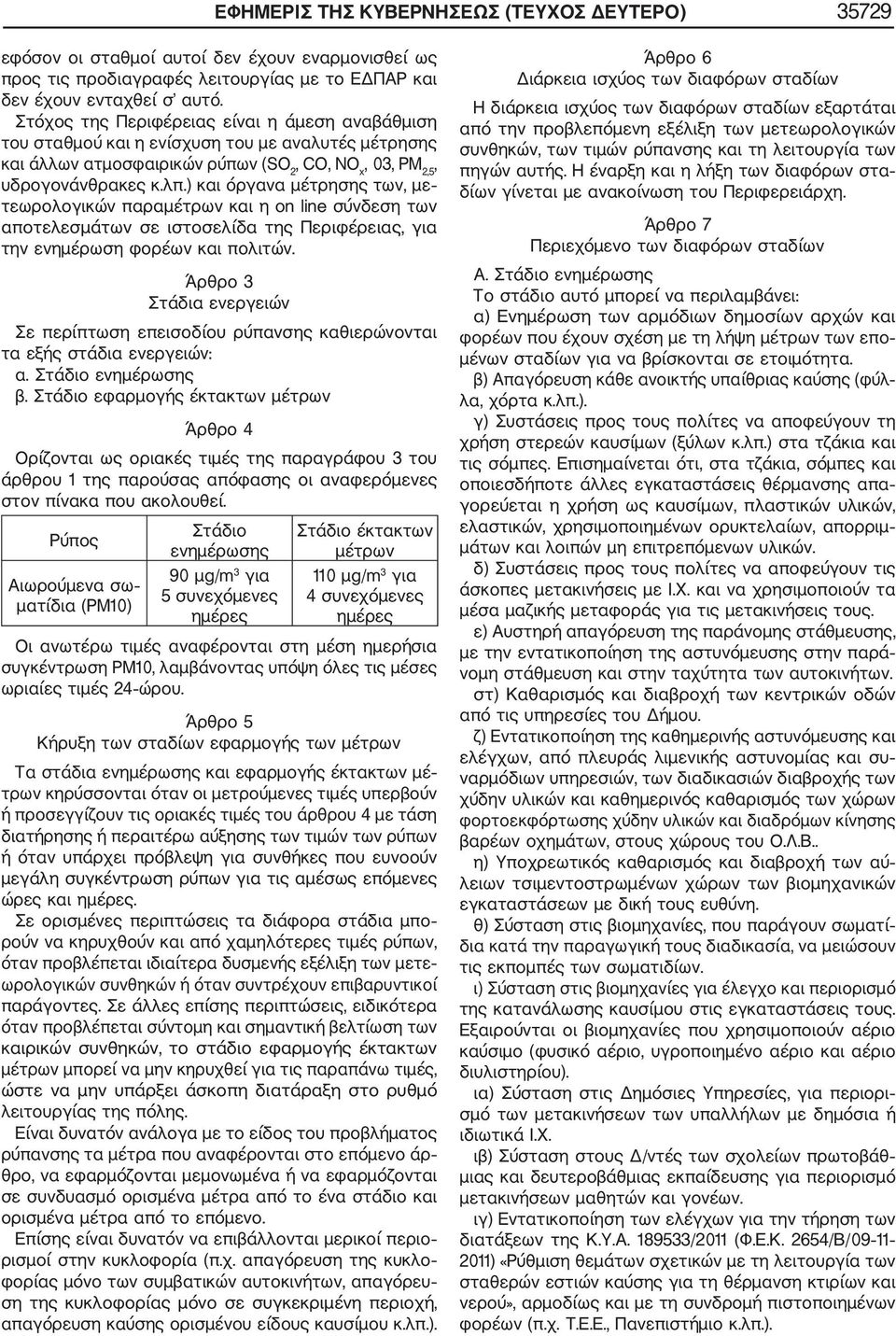 ) και όργανα μέτρησης των, με τεωρολογικών παραμέτρων και η on line σύνδεση των αποτελεσμάτων σε ιστοσελίδα της Περιφέρειας, για την ενημέρωση φορέων και πολιτών.