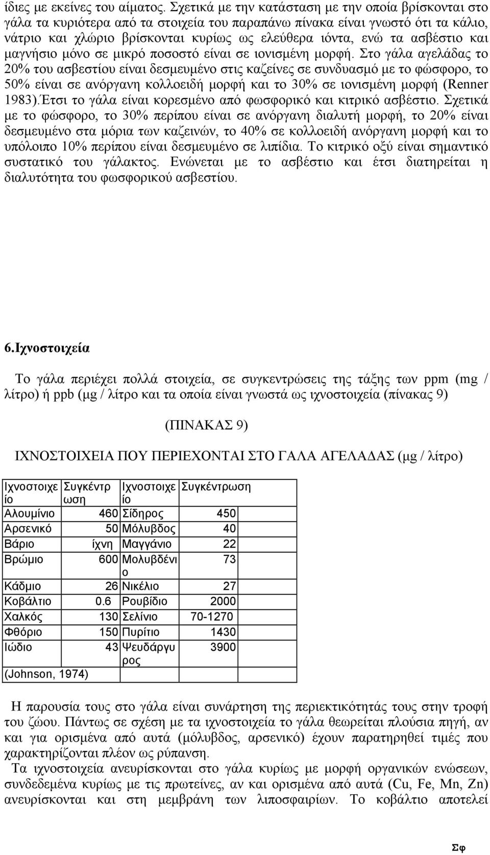 ασβέστιο και µαγνήσιο µόνο σε µικρό ποσοστό είναι σε ιονισµένη µορφή.