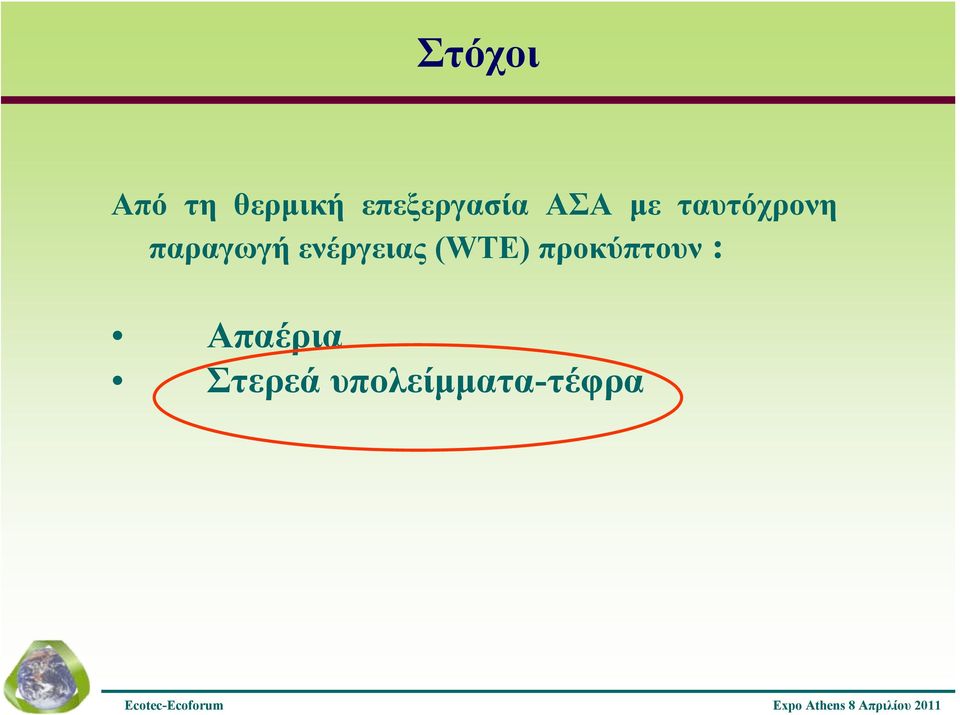 παραγωγή ενέργειας (WTE)