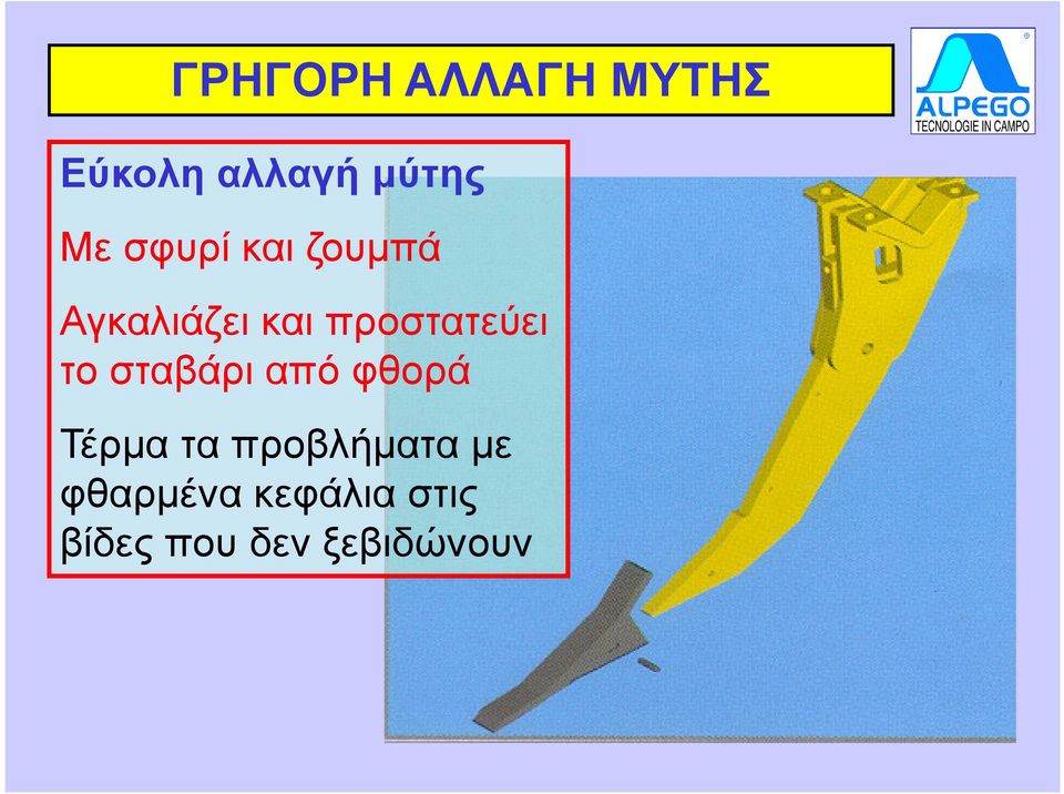το σταβάρι από φθορά Τέρµα τα προβλήµατα µε