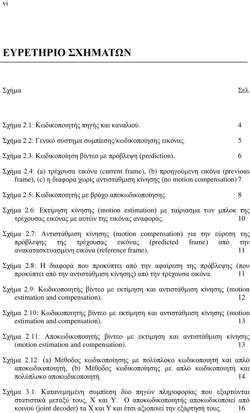 5: Κωδικοποιητής με βρόχο αποκωδικοποίησης. 8 Σχήμα 2.6: Εκτίμηση κίνησης (motion estimation) με ταίριασμα των μπλοκ της τρέχουσας εικόνας με αυτών της εικόνας αναφοράς. 10 Σχήμα 2.
