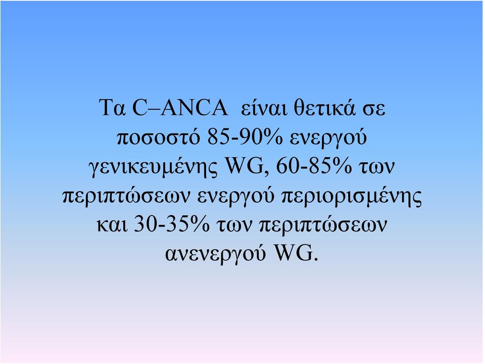 60-85% των περιπτώσεων ενεργού