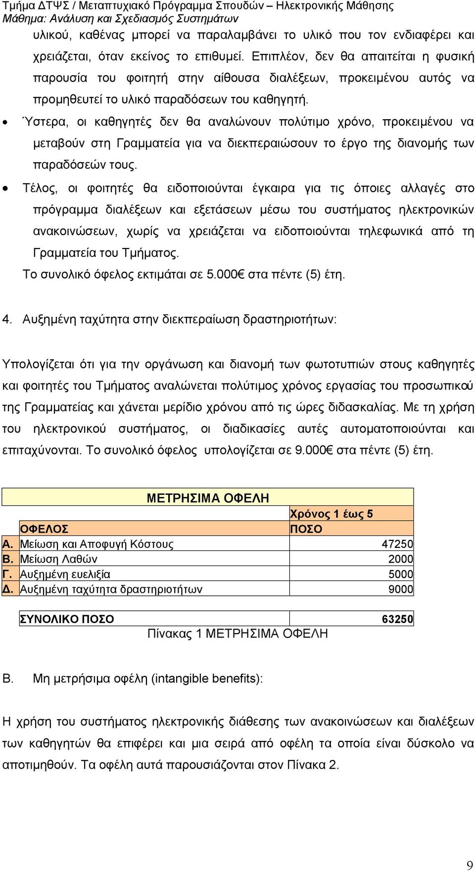 Ύστερα, οι καθηγητές δεν θα αναλώνουν πολύτιμο χρόνο, προκειμένου να μεταβούν στη Γραμματεία για να διεκπεραιώσουν το έργο της διανομής των παραδόσεών τους.
