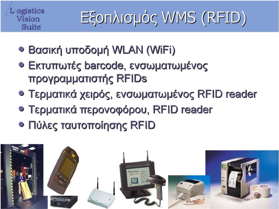RFIDs Τερµατικά χειρός, ενσωµατωµένος RFID reader