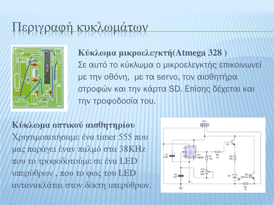 Επίσης δέχεται και την τροφοδοσία του.