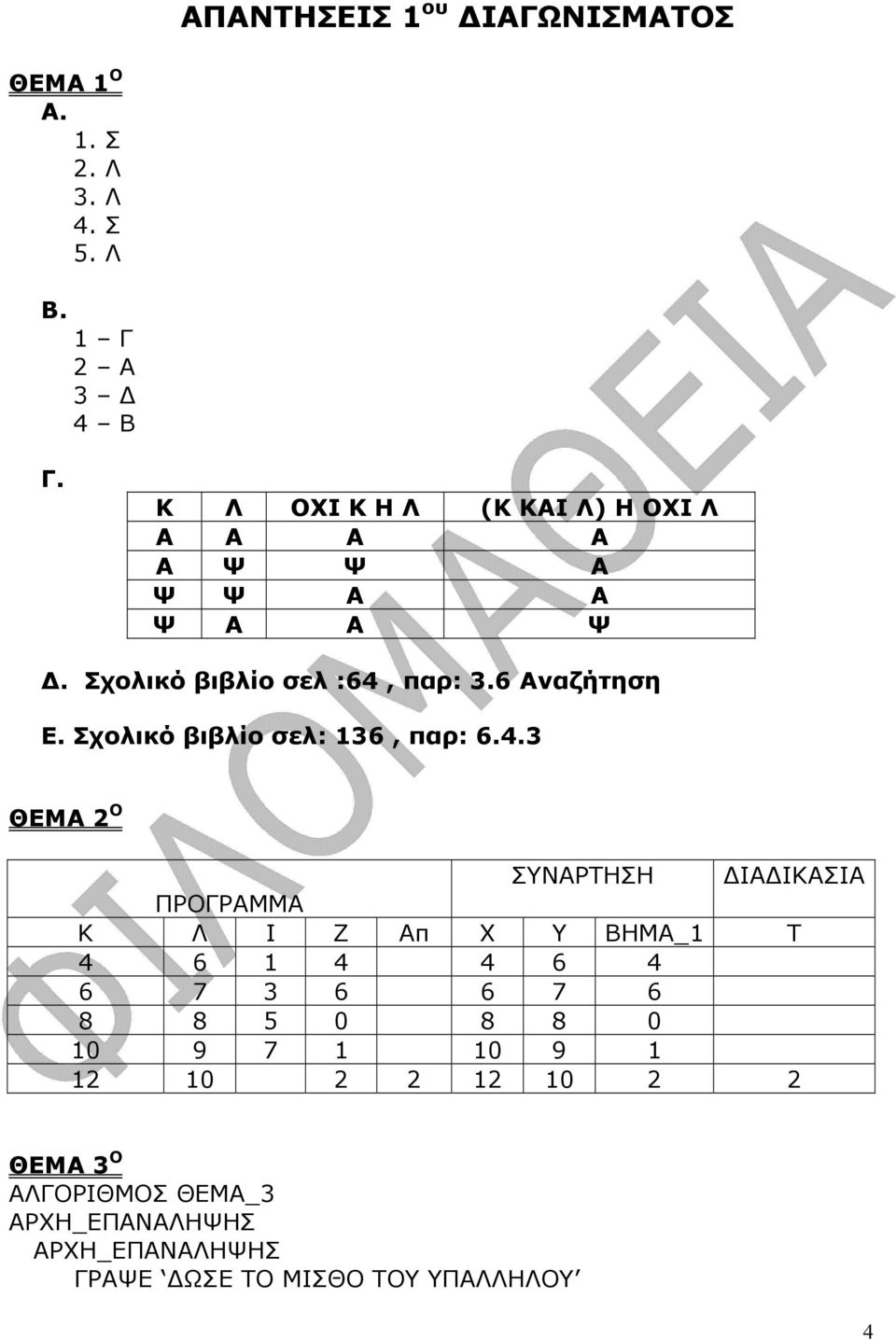 Σχολικό βιβλίο σελ: 136, παρ: 6.4.