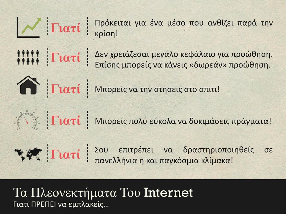 Μπορείς να την στήσεις στο σπίτι! Μπορείς πολύ εύκολα να δοκιμάσεις πράγματα!