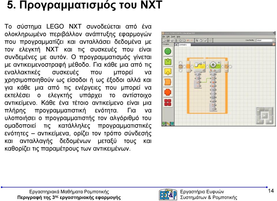 Για κάθε μια από τις εναλλακτικές συσκευές που μπορεί να χρησιμοποιηθούν ως είσοδοι ή ως έξοδοι αλλά και για κάθε μια από τις ενέργειες που μπορεί να εκτελέσει ο ελεγκτής υπάρχει το αντίστοιχο