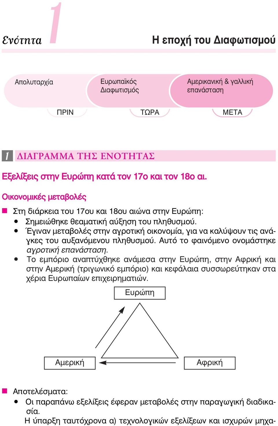 Έγιναν μεταβολές στην αγροτική οικονομία, για να καλύψουν τις ανάγκες του αυξανόμενου πληθυσμού. Αυτό το φαινόμενο ονομάστηκε αγροτική επανάσταση.