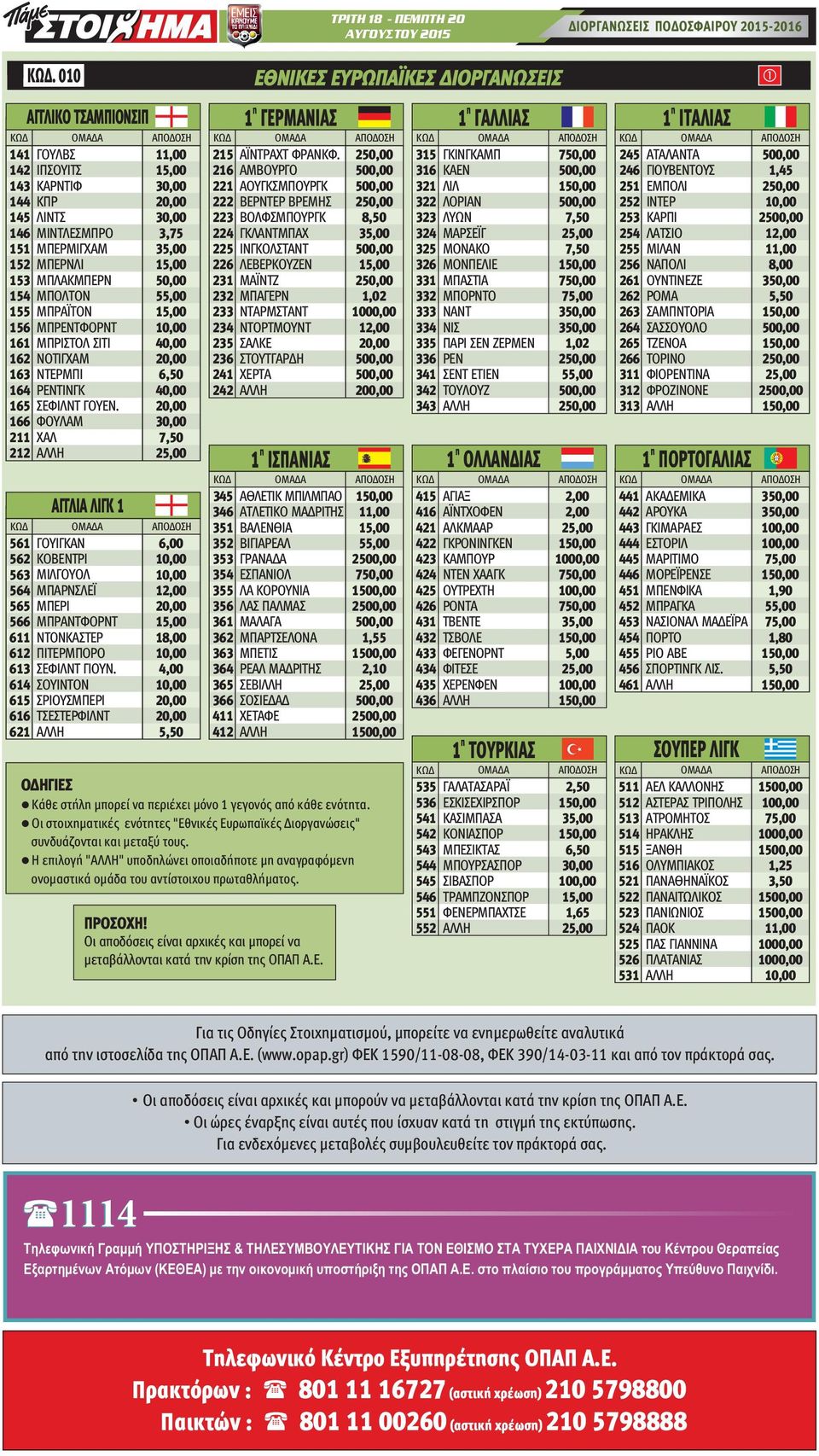 161 ΜΠΡΙΣΤΟΛ ΣΙΤΙ 40,00 162 ΝΟΤΙΓΧΑΜ 163 ΝΤΕΡΜΠΙ 6,50 164 ΡΕΝΤΙΝΓΚ 40,00 165 ΣΕΦΙΛΝΤ ΓΟΥΕΝ.