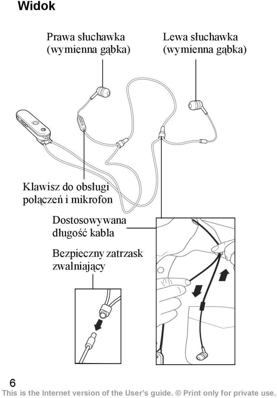 obsługi połączeń i mikrofon Dostosowywana