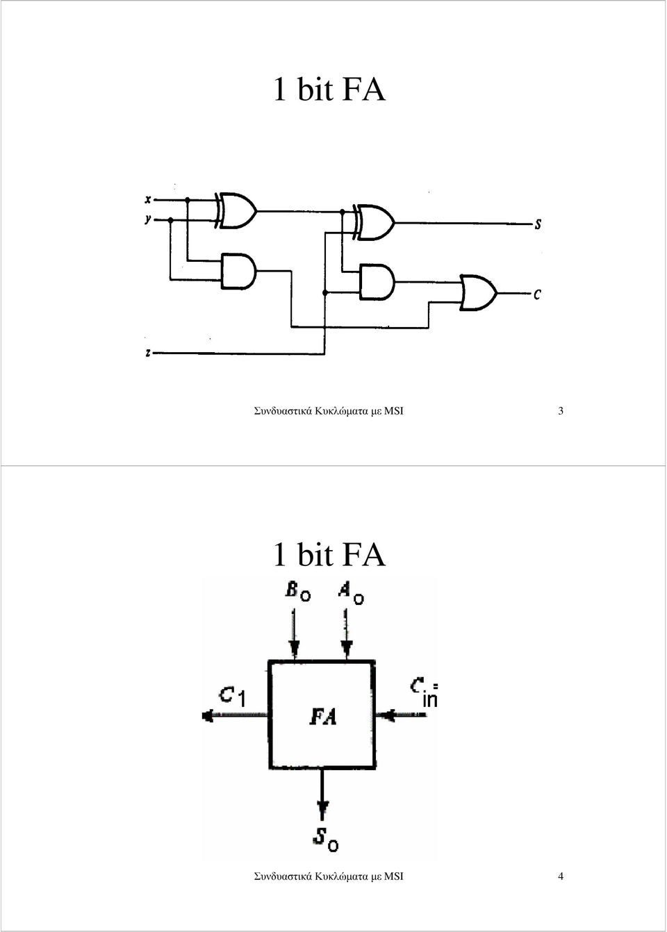 Κυκλώµατα µε MSI 3 