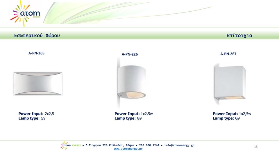 type: G9 Power Input: 1x2,5w Lamp