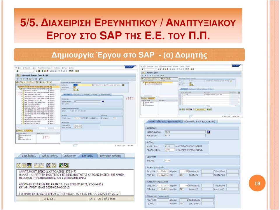 SAP ΤΗΣΕ.Ε. ΤΟΥΠ.