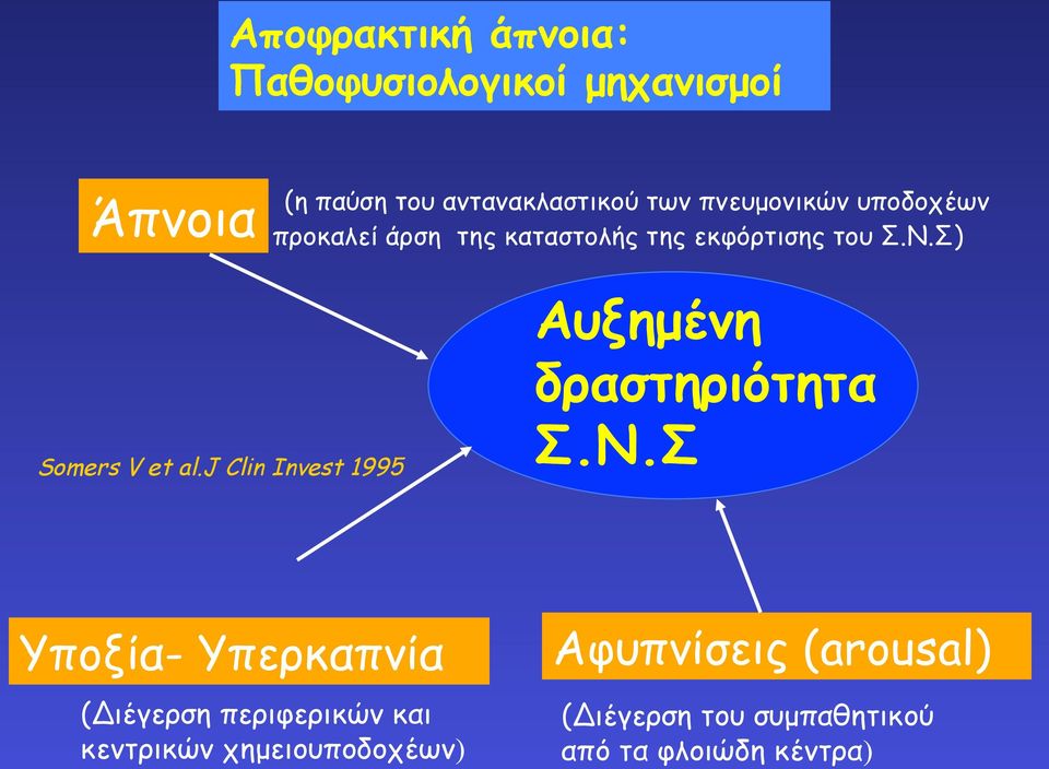 j Clin Invest 1995 Αυξηµένη δραστηριότητα Σ.Ν.
