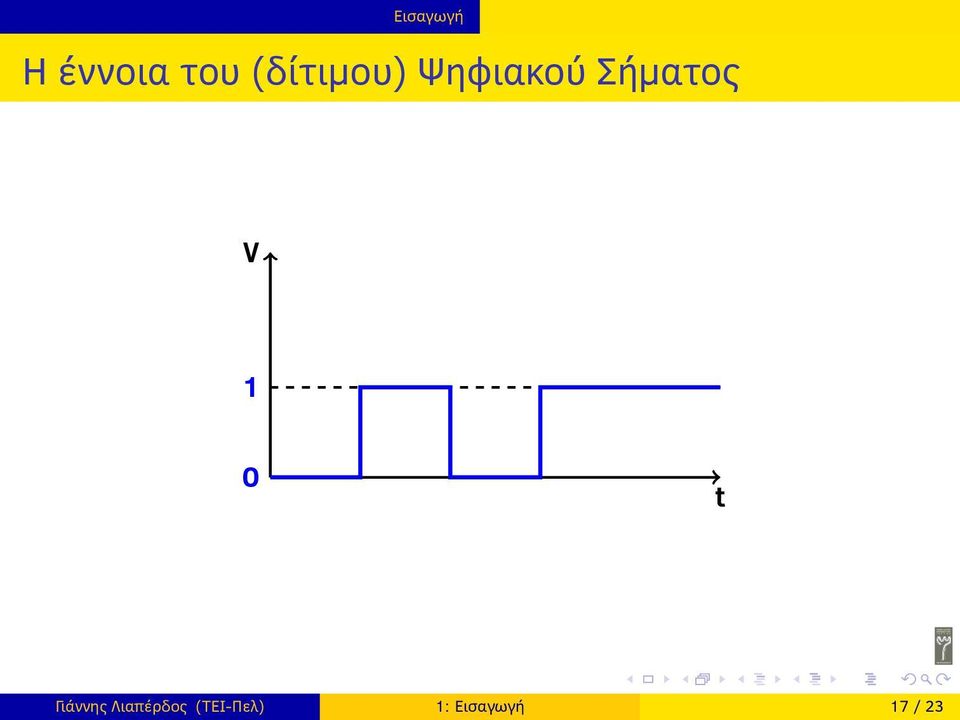 Σήματος V 1 0 t Γιάννης